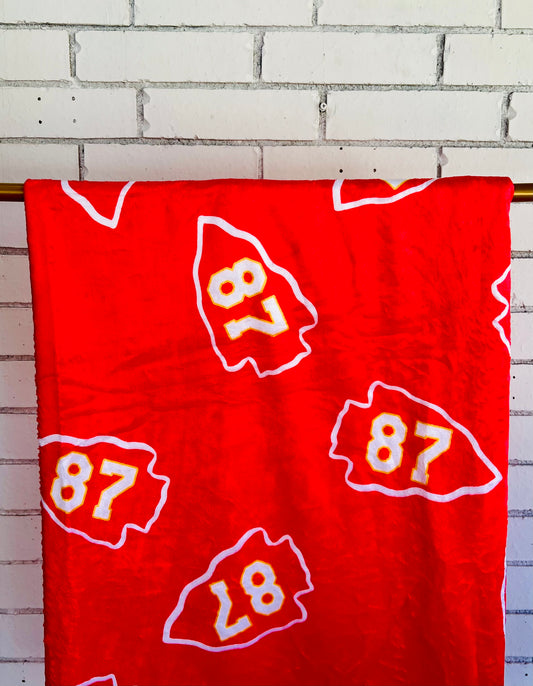 Kansas City Football Blanket