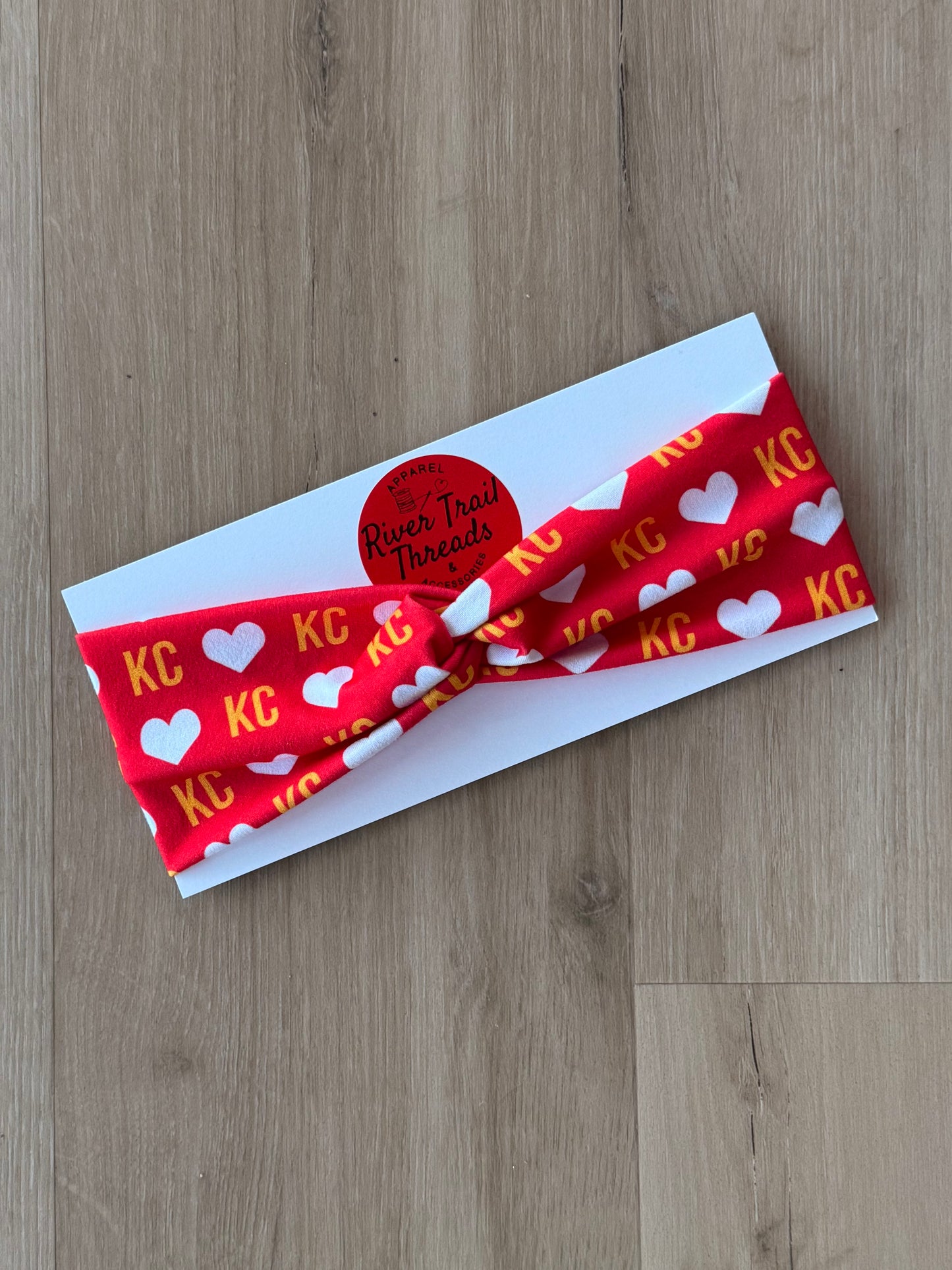 Girls-Womens Kansas City Headband| Handmade Kansas City Accessory
