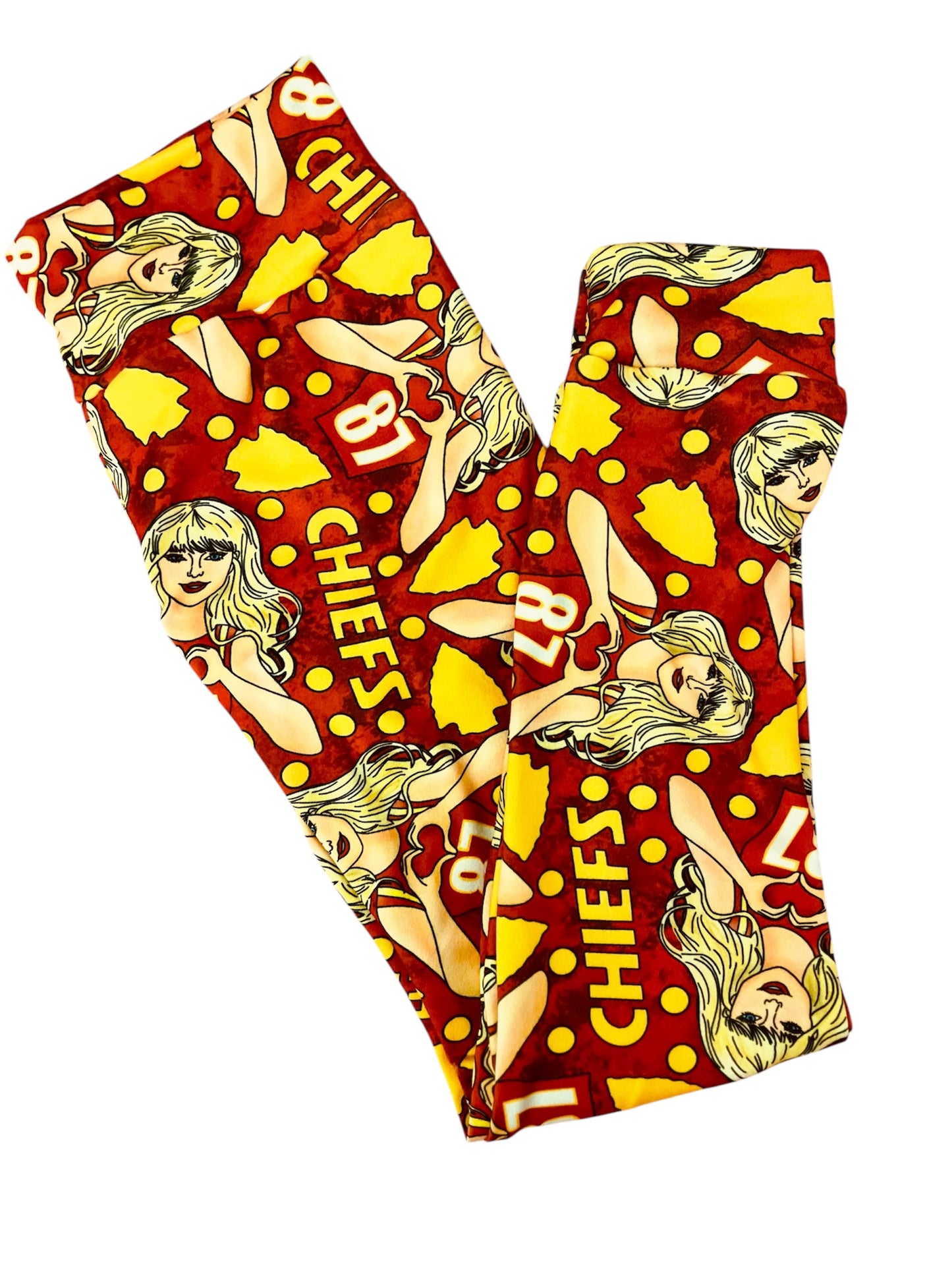 Red Kansas City Taylor Bell Bottoms | Baby, Toddler, Girls Game Day Pants