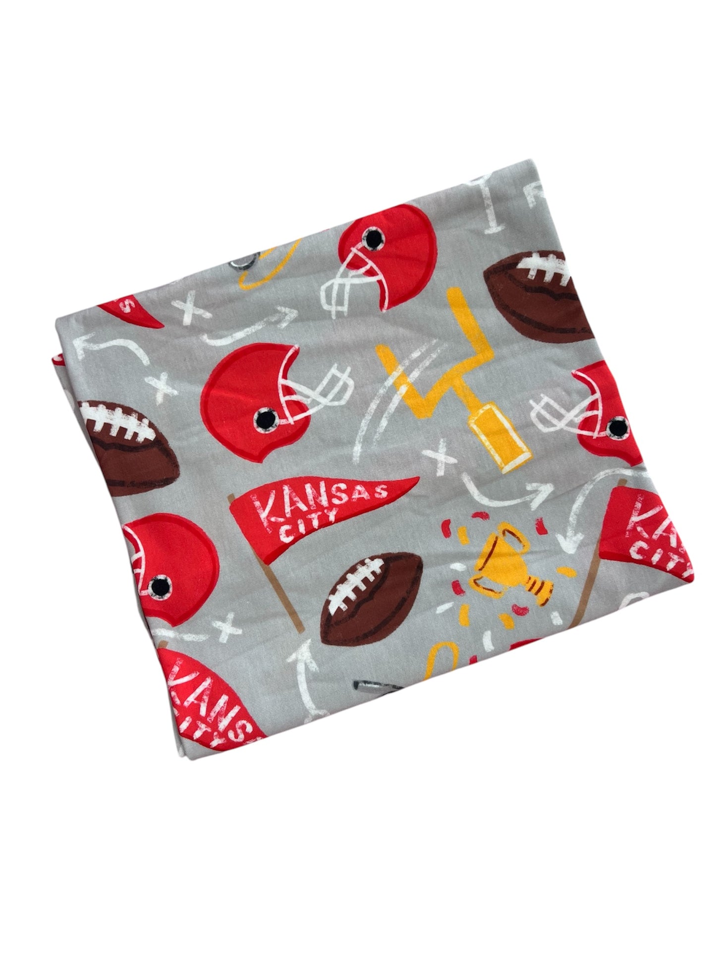 Kansas City Gray Helmet Swaddle Set