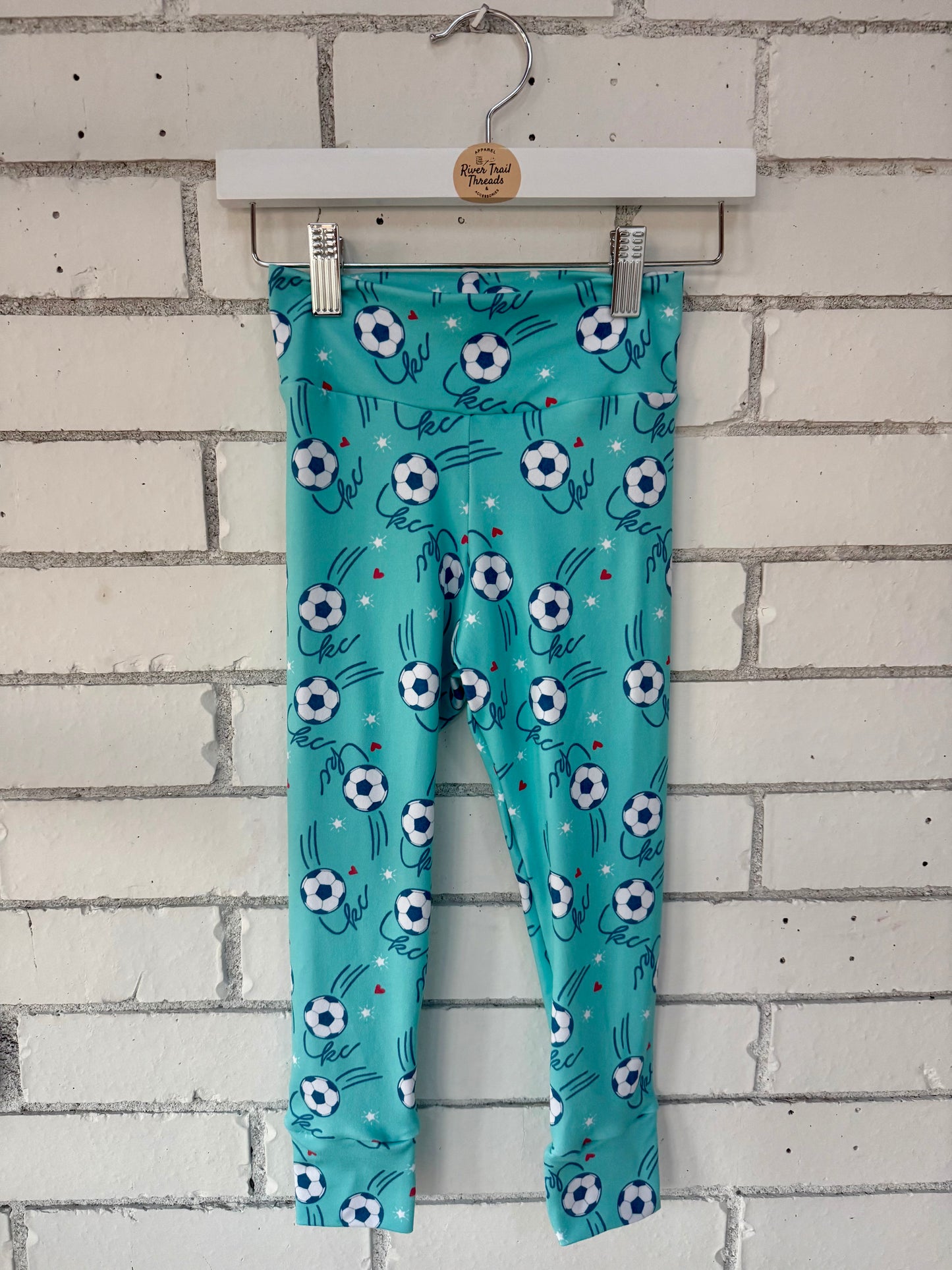 Kids Kansas City Soccer Heart Leggings | Baby, Toddler, Girls Pants