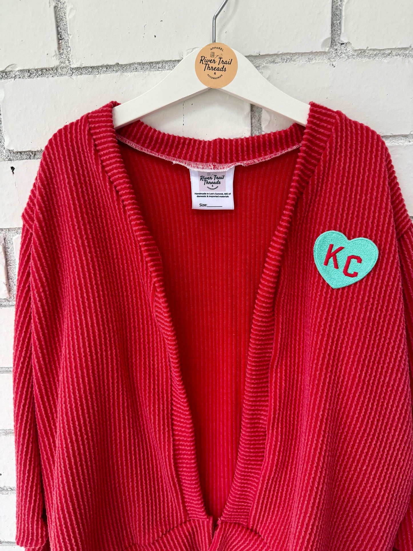 Kansas City Red Soccer Cardigan | Game Day Sweater for Toddlers, Girls