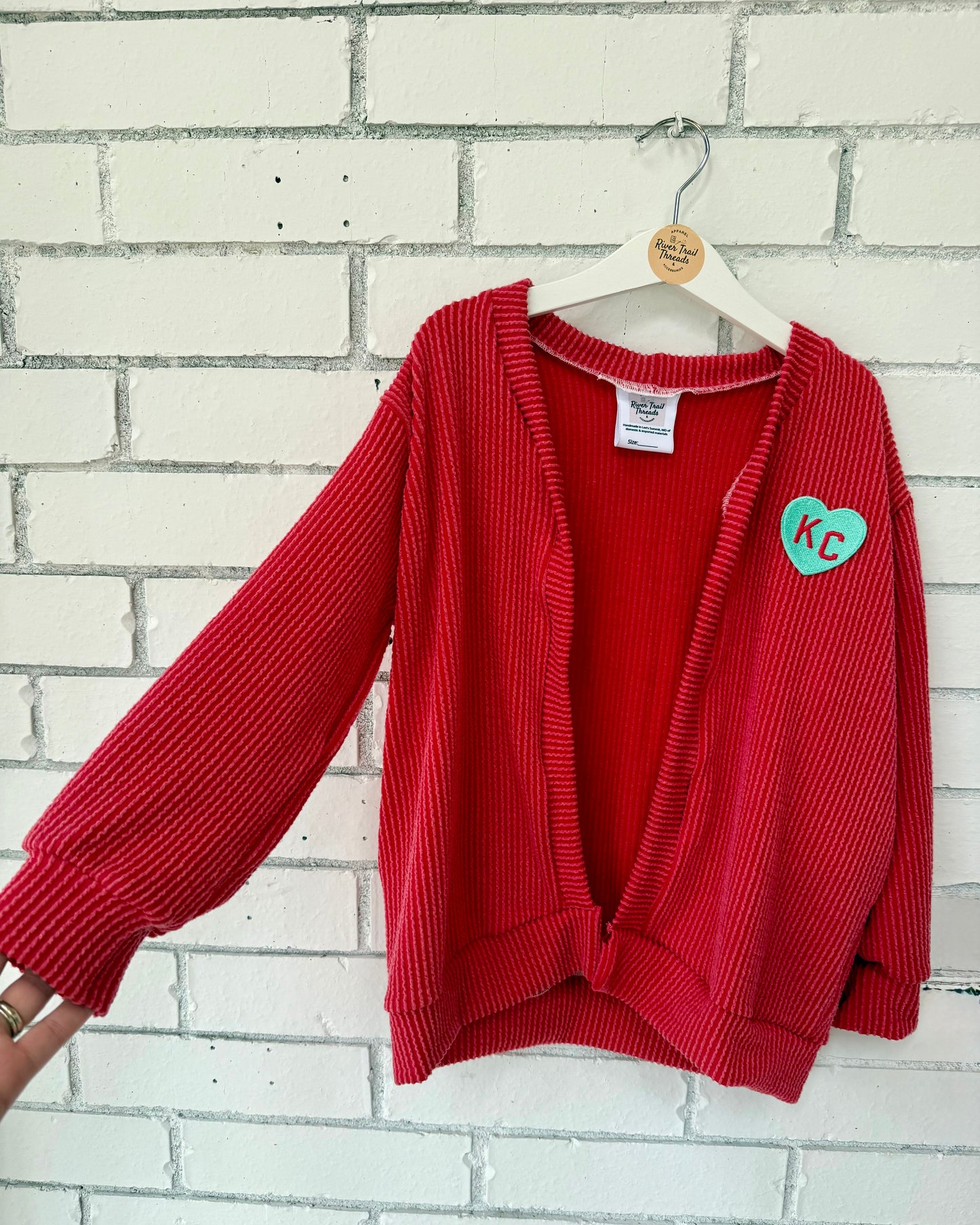 Kansas City Red Soccer Cardigan | Game Day Sweater for Toddlers, Girls