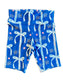 Blue fabric with KC bows and baseballs on white surface