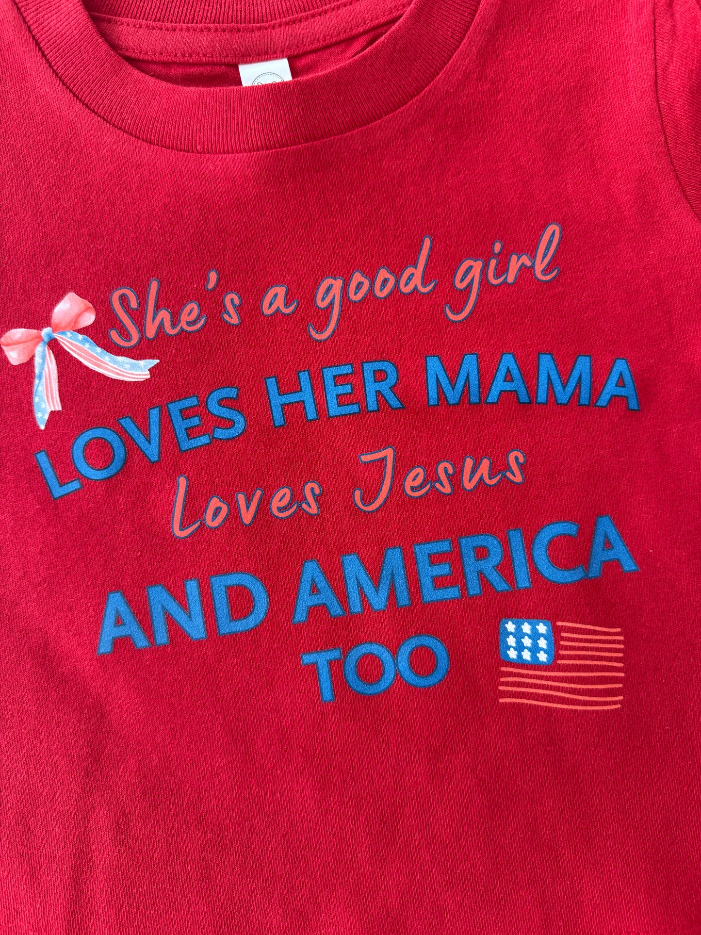 Girls 4th of July Shirt|Toddler-Baby American Girl Shirt