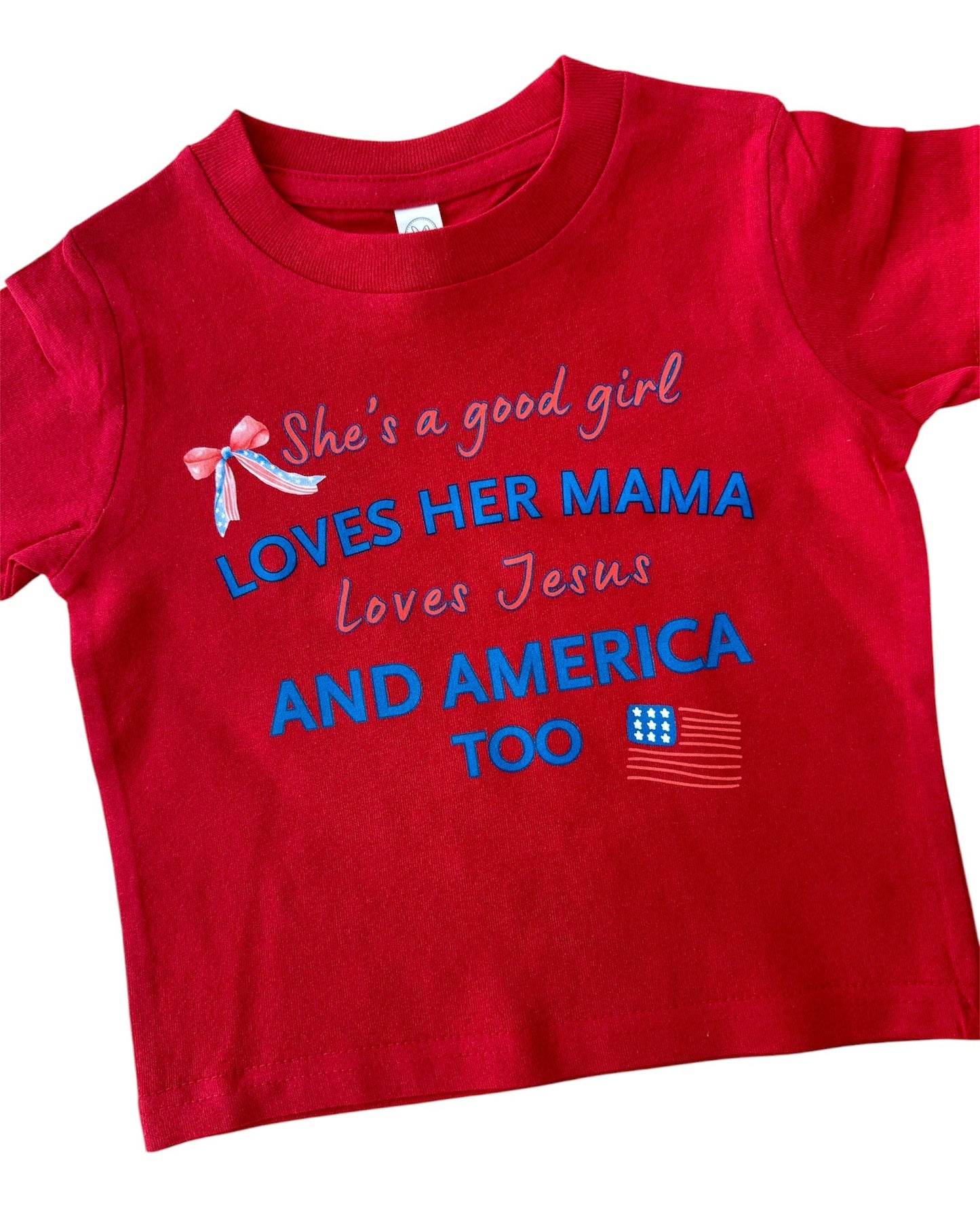 Girls 4th of July Shirt|Toddler-Baby American Girl Shirt