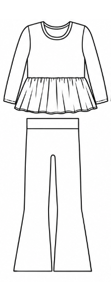 Peplum Top + Flare Pants Mystery Bundle