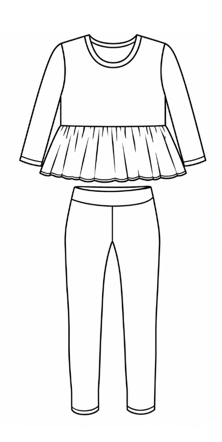 Peplum Top + Leggings Mystery Bundle