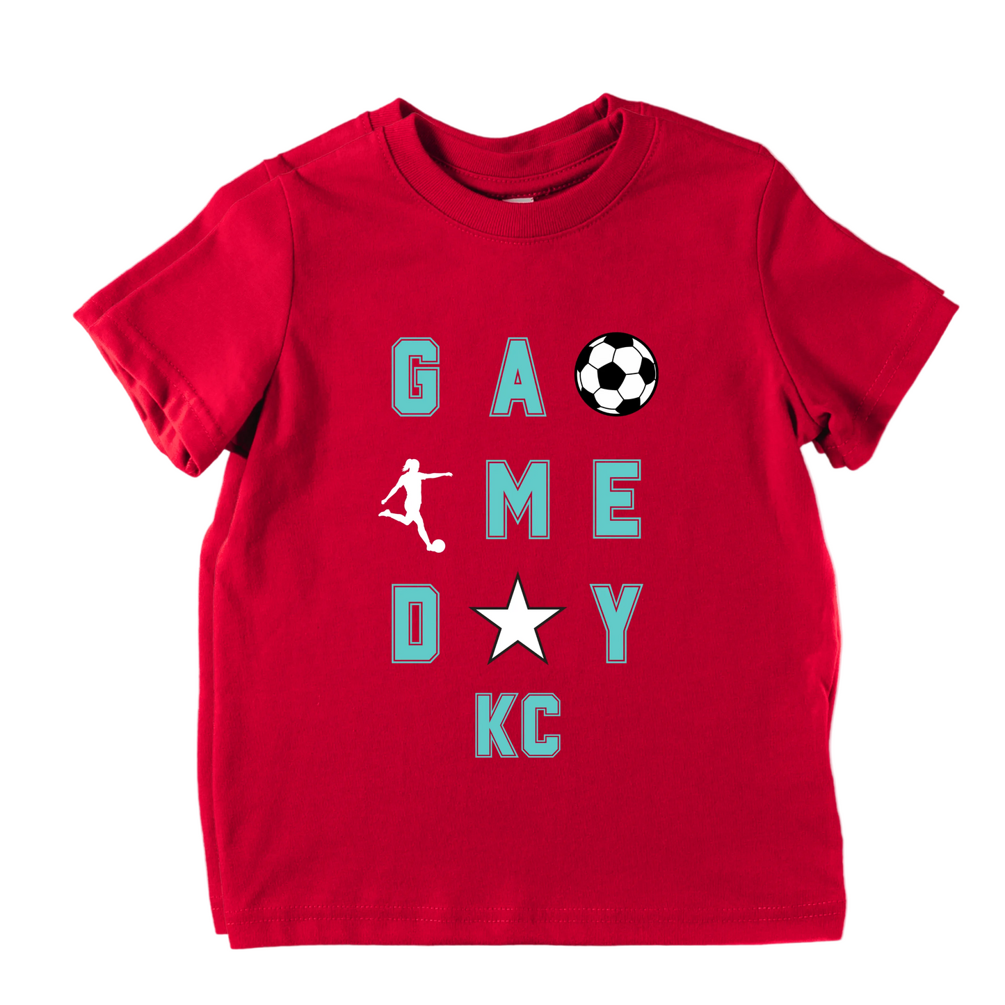 Kids KC Soccer Game Day Shirt|Toddler Kansas City Soccer Shirt