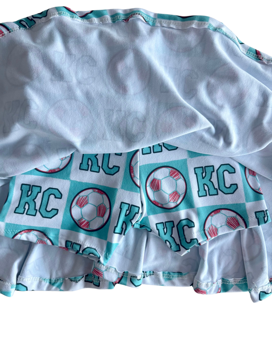 Girls Kansas City Soccer Cheer Skirt | Baby, Toddler, Girls Game Day Skort