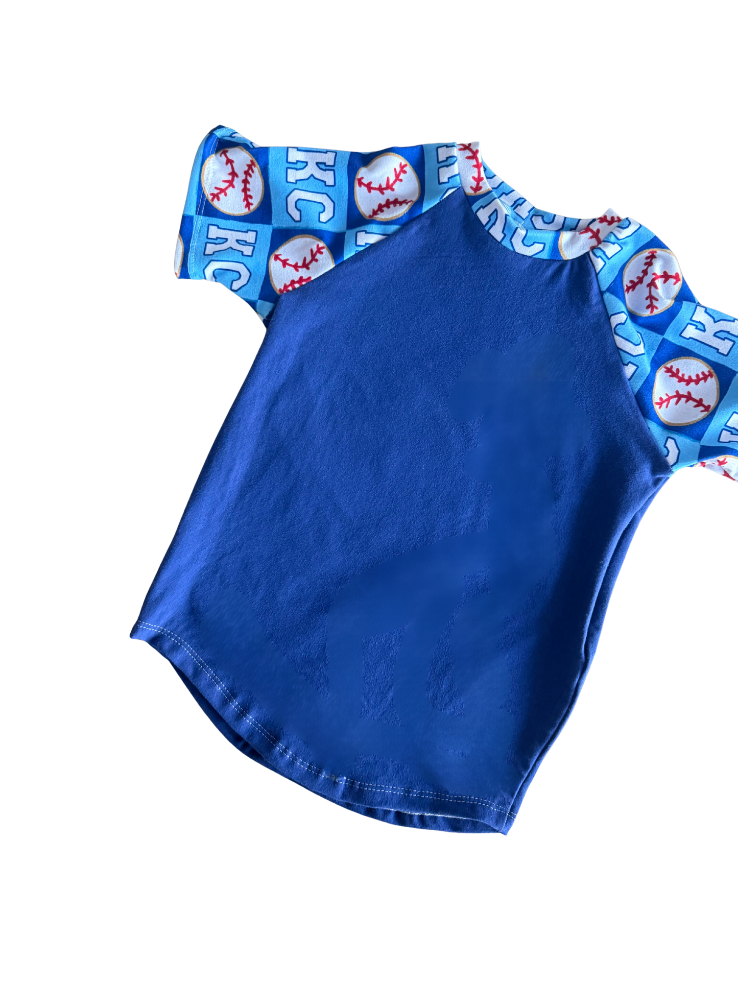 KC Baseball Kids Top | Handmade Game Day Shirt for Babies, Toddlers & Kids