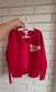 Kansas City Football Girls Sweatshirt Cardigan| Toddler and Girls Red Kansas City Sweatshirt