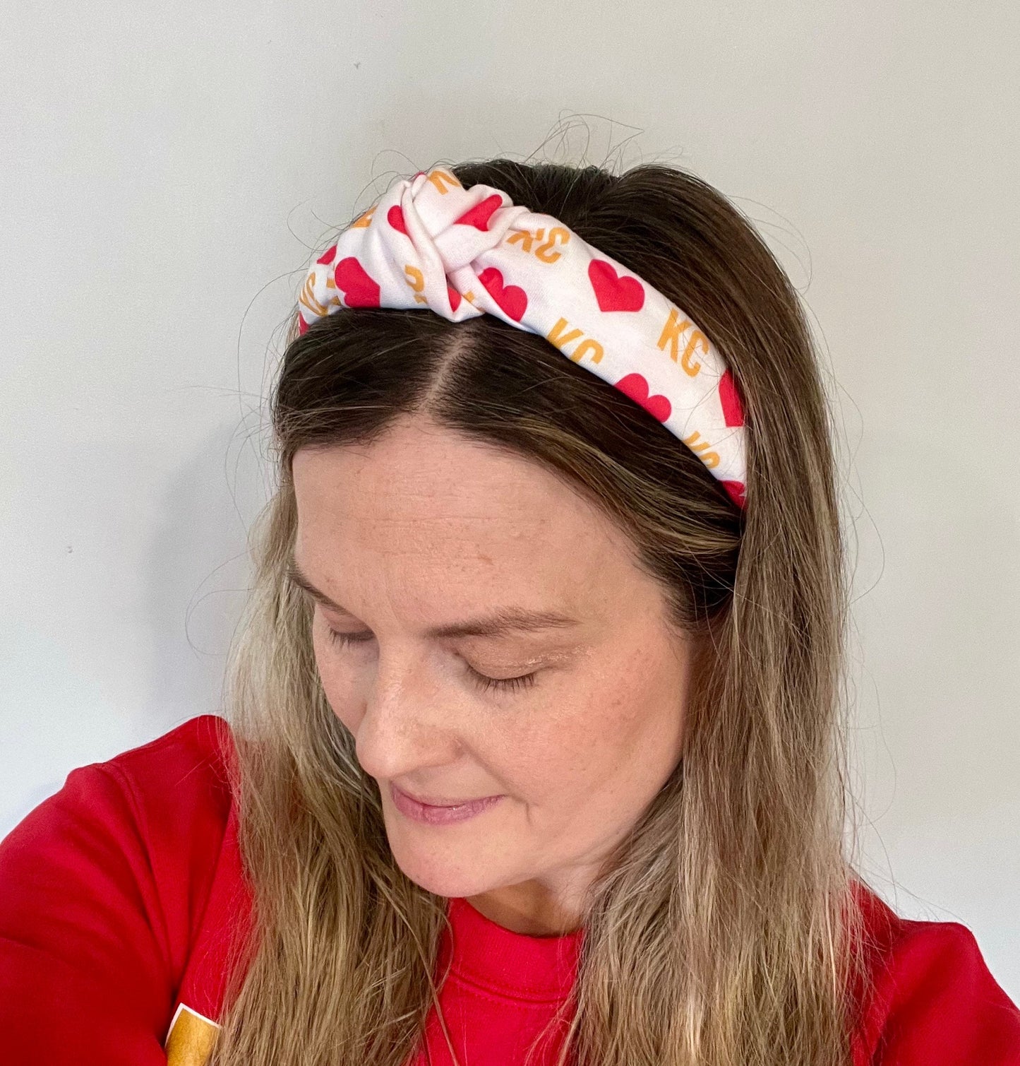 KC Heart Knotted Headband